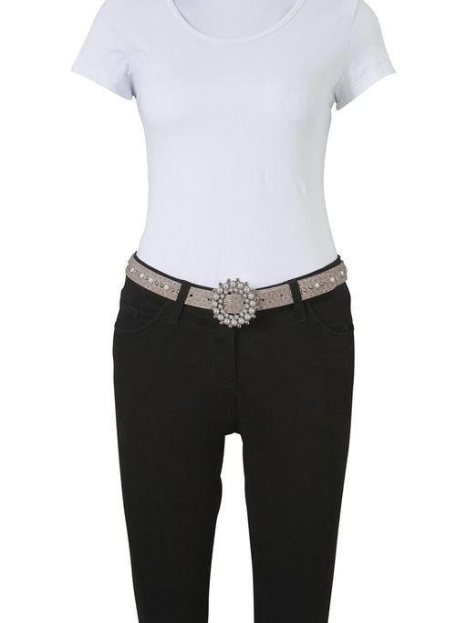 Кожаный ремень, кремовый - Heine фото 2