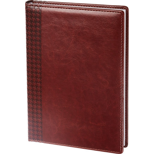 Ежедневник недатированный корич, тв.пер, 140х200, 160л, Lozanna AZ052/brown