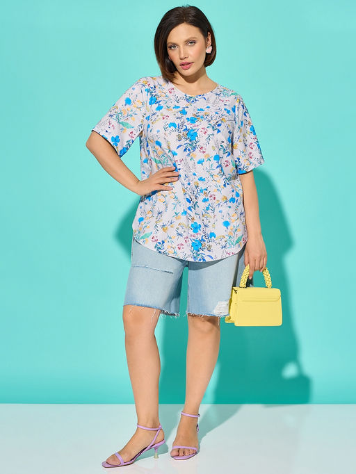 Блузка 0220-1а черный каменный - Aquarell фото 40