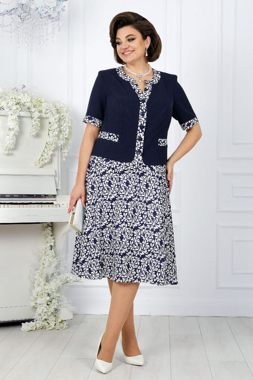 Платье Ninele 7431-Р темно-синий - Mira fashion фото 2547