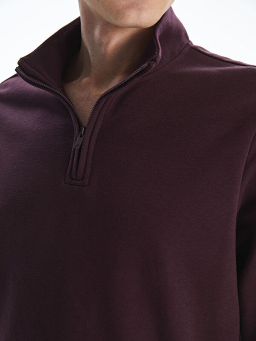 Dik Yaka Erkek Sweatshirt