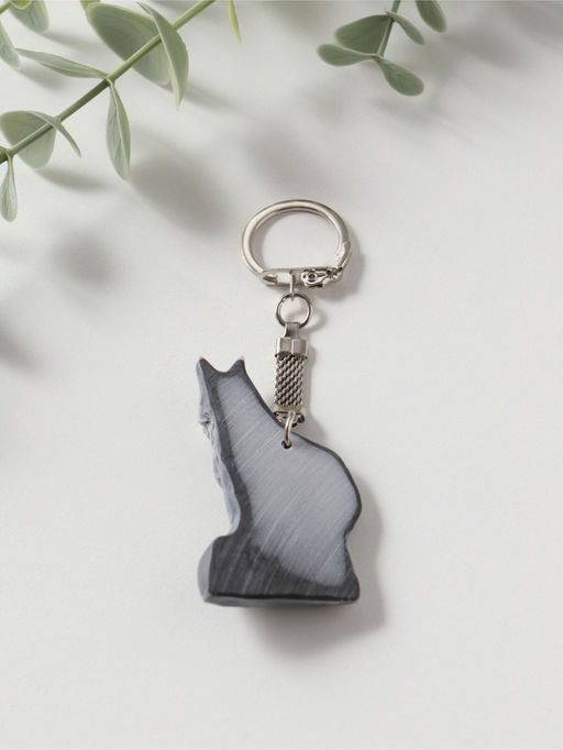 Брелок "Волк на скале" (барельеф), 5,2см