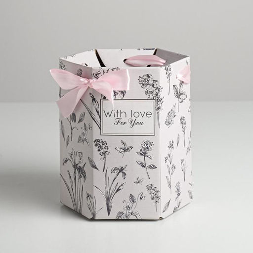 Переноска складная шестигранник With love for you, 17 14,8 19,5 см - Дарите счастье фото 2