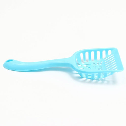 Цена за 2 шт. Совок фигурный «Кот» с эргономичной ручкой, 28×10 см, голубой