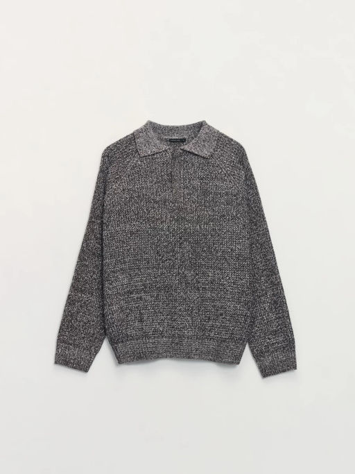 Джемпер с воротником поло regular fit / Zarina