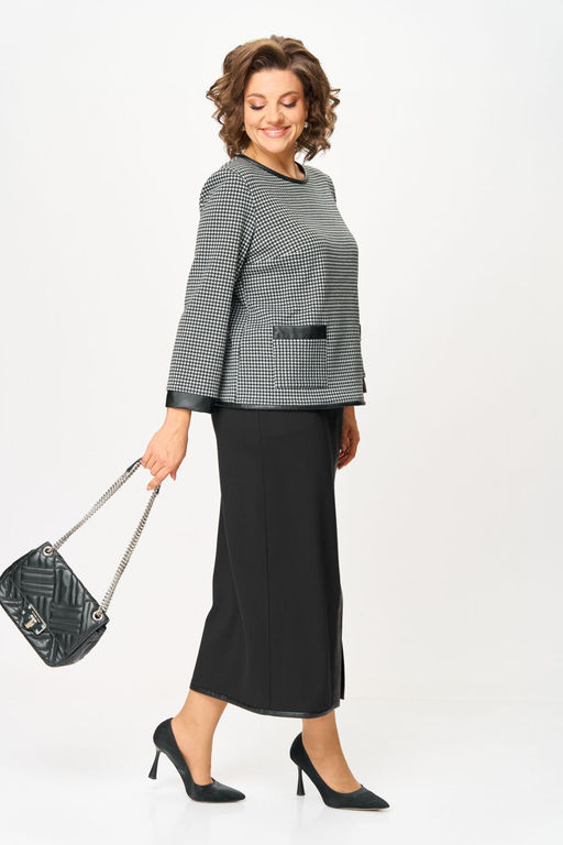 Костюм Michel Chic 1394 серый принт фото 2