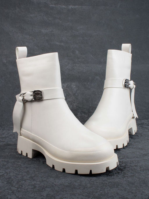 04-M3-L813 BEIGE Ботинки зимние женские (натуральная кожа, натуральный мех)