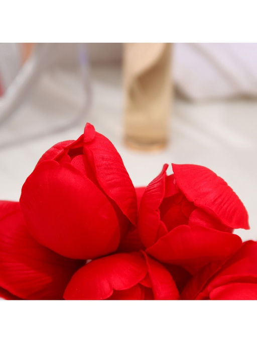 Тюльпаны мыльные красные, набор 50 шт.