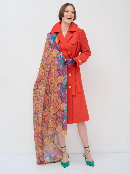 Оригинальный двусторонний платок.Обработка края-бахрома. - Tantino фото 5