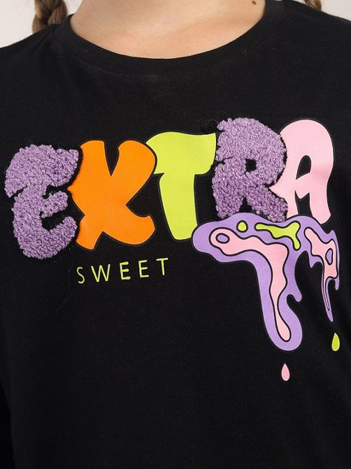 CRB wear / CWJG 63994-22-428 Джемпер для девочки,черный  фото 3