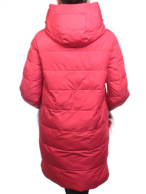 Y017-617 RED Пальто зимнее женское (био-пух) - Fashion фото 8