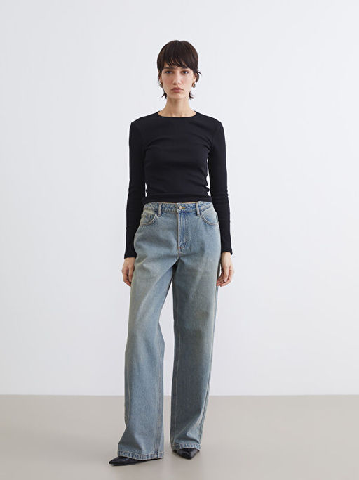 Bisiklet Yaka Fitilli Kad?n Body