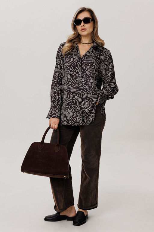 Рубашка ANELLI 1668 круги на воде фото 2