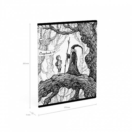 Цена за 5 шт. Тетрадь общая ученическая ErichKrause Монохромная история, 48 листов, клетка, твин-лак_MIX-PACK фото 10