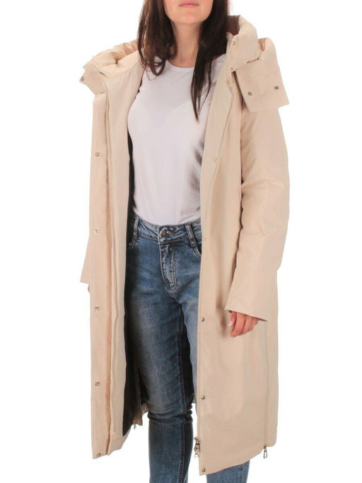22377 BEIGE Пальто зимнее женское облегченное (150 гр. холлофайбера) - Fashion фото 9