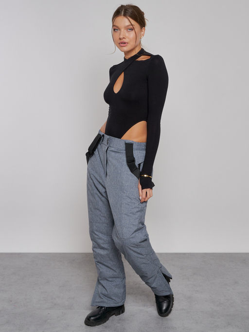 Полукомбинезон горнолыжный CHUNMAI 811Sr женский серый утеплитель 250 г/м² - Mtforce фото 18