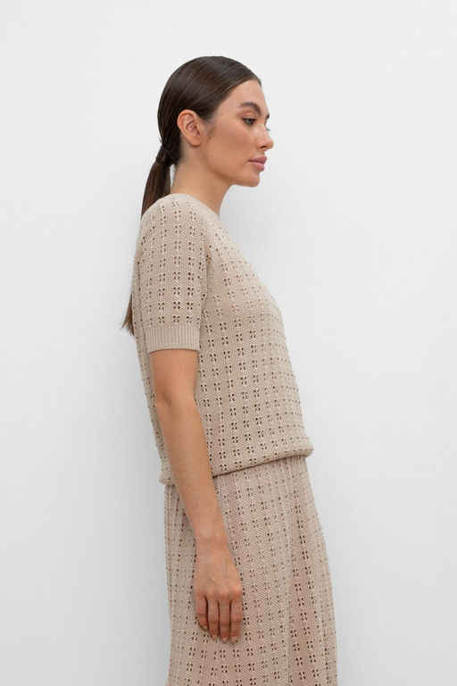 VERY NEAT _ ЕВ 30155/бежевый джемпер жен  фото 3