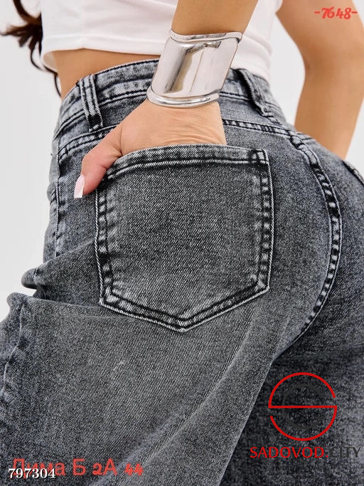 штаны джинсы баги (женские) - Bruno фото 2