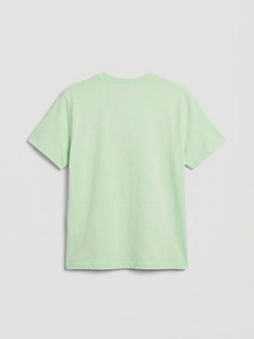 Bisiklet Yaka Bask?l? Erkek ?ocuk Ti??rt