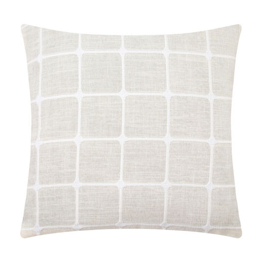 Наволочка декоративная Этель Квадраты цвет молочный,45х45 см полиэстер  фото 9