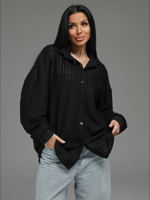 Стелла рубашка женская (шоколад) - Lovetex фото 10