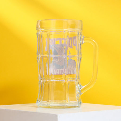 Кружка пивная с надписью Россия, моя страна, 500 мл