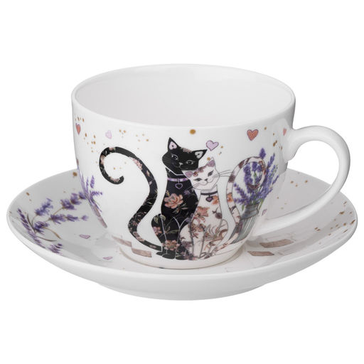 ЧАЙНЫЙ НАБОР LEFARD ЛАВАНДОВЫЕ КОТЫ НА 2 ПЕР. 4 ПР. 275 МЛ (КОР=16НАБ.)  фото 5