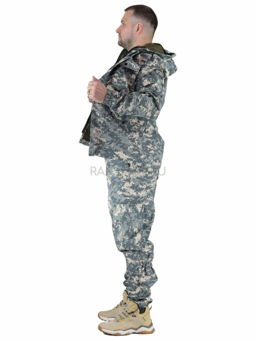 Удлиненный утепленный демисезонный костюм Forest trail Cifra для активного отдыха (горка на флисе) - Rax фото 7