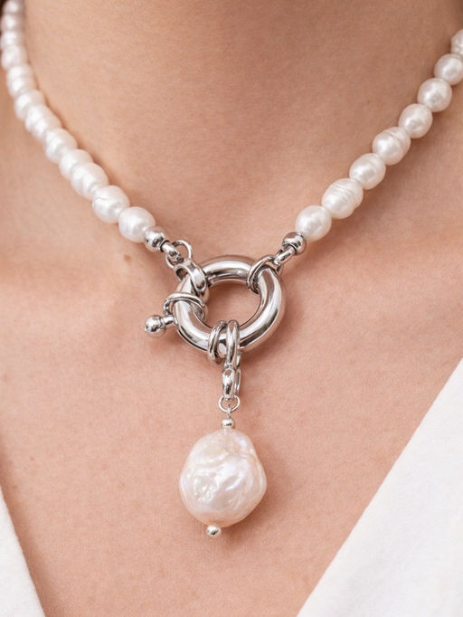 Цена за 2 шт. Застежка карабин Штурвал, 13 мм, цвет серебро