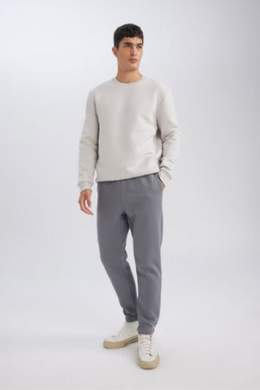 Relax Fit Kal?n Jogger Esofman Alt? Basic Duz Beli Bagc?kl? Lastikli Paca Cepli