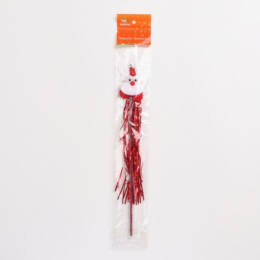 Дразнилка для кошек с бубенчиком Новогодний заяц, 30 см - Пижон фото 4