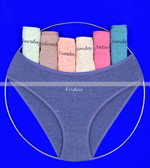Цена за 7 шт. Трусы женские Турция большие размеры Неделька - 7 шт. арт. 713110 (724110, 713108, 724108) XL (46-48) - For you фото 10