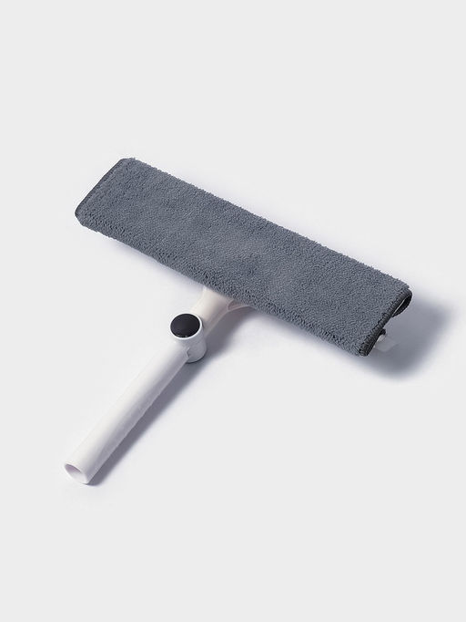 Окномойка бабочка, стальная телескопическая ручка, микрофибра, поворот на 180°, 27×7×114(137) см