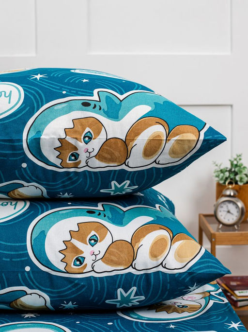 Наволочка 70*70 см, бязь Комфорт, детская расцветка (Кот Акула) - Ивановотекстиль фото 15