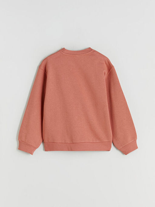 Bisiklet Yaka K?z ?ocuk Sweatshirt