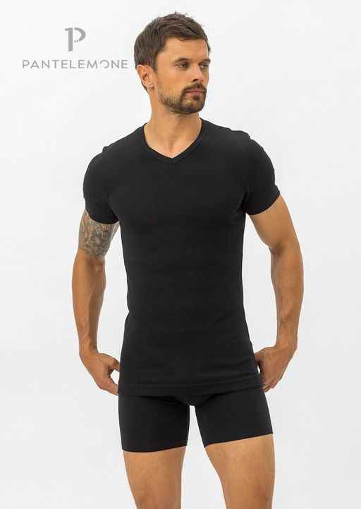 Футболка мужская MF-004 Черный - Pantelemone фото 3