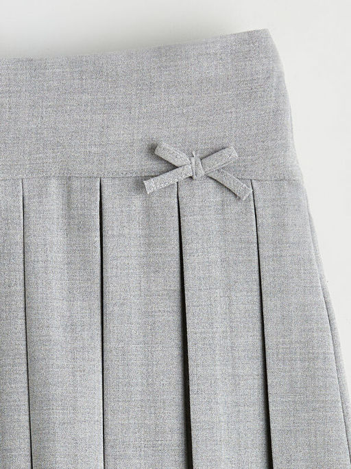 Beli Lastikli Basic K?z ?ocuk Pileli Etek