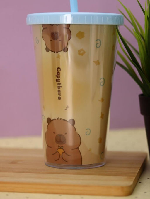 Тамблер iLikeGift "Capybara upside down", blue (880 мл)