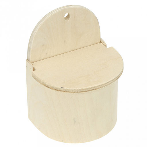 Солонка деревянная на 0,6кг, 10х12,5х16,5см, средняя, фанера (Россия)