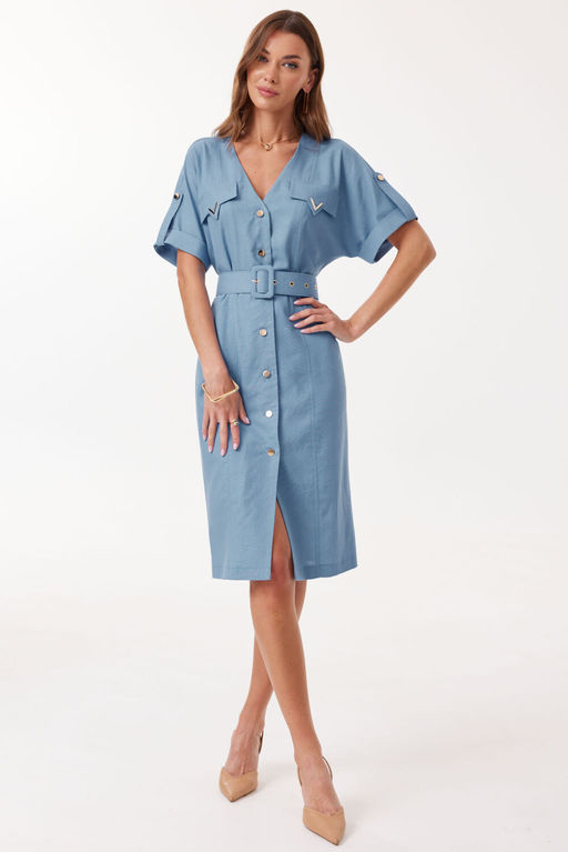 Платье LYUSHe 4129 голубой