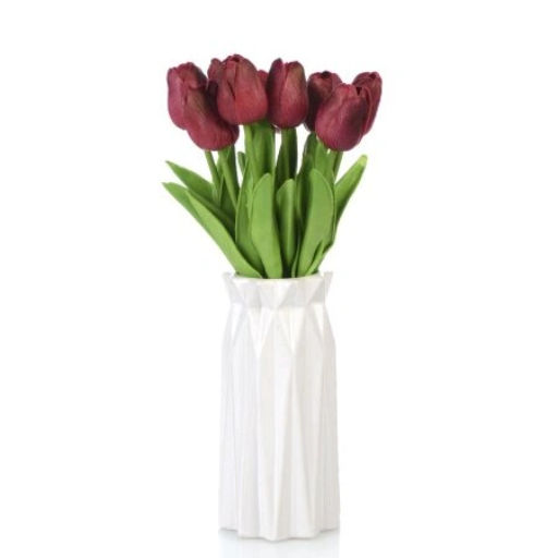 Цветок искусственный Тюльпан бордовый 33 см / J125-4 /уп 150/1500/ латэкс - ГалеонТрейд фото 2