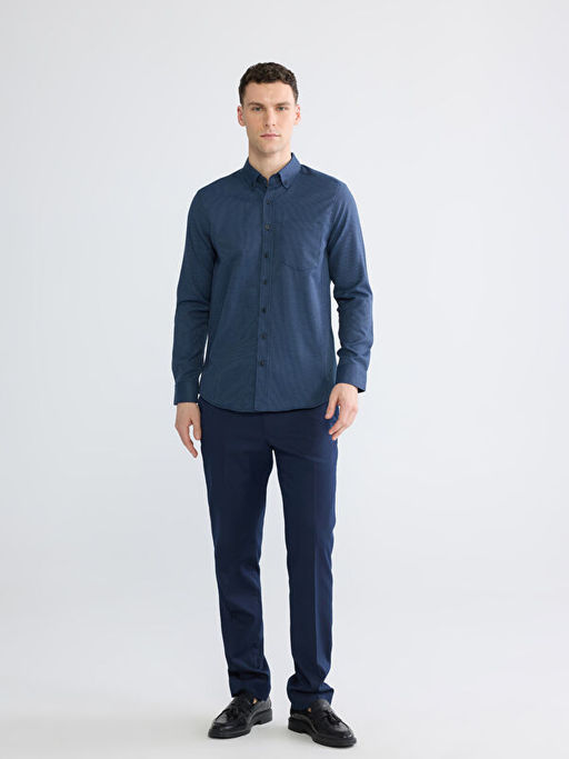 Regular Fit Desenli Erkek G?mlek