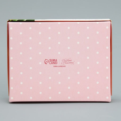 Цена за 10 шт. Кондитерская упаковка, коробка с ламинацией «Тюльпаны», 10×8×3.5 см