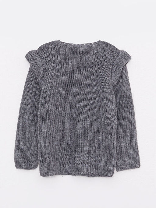 V Yaka Uzun Kollu Basic K?z Bebek Triko H?rka - Waikiki фото 2