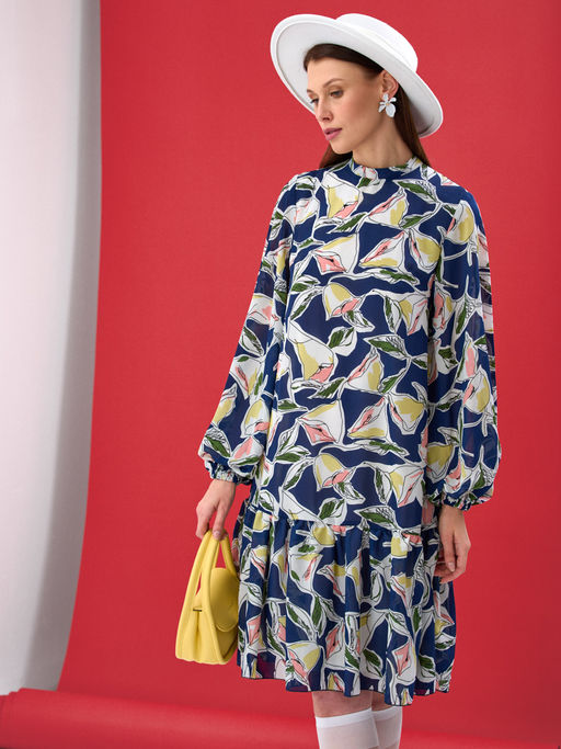 Платье с объемными рукавами OD-279-3