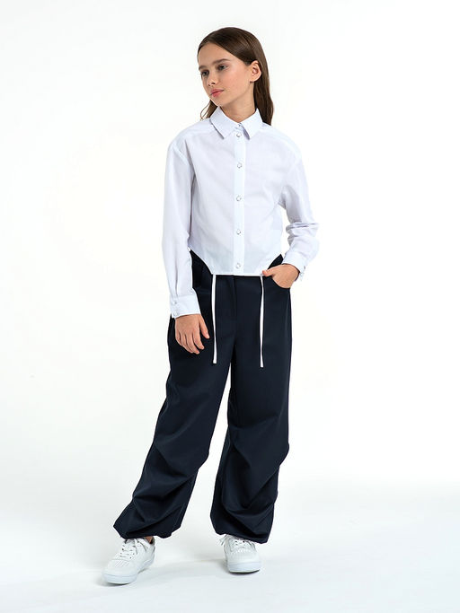 Школьные брюки для девочки Mooriposh, модель 0447