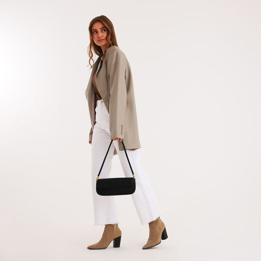 Сумка женская, багет, на магните, цвет чёрный - Simaland фото 8