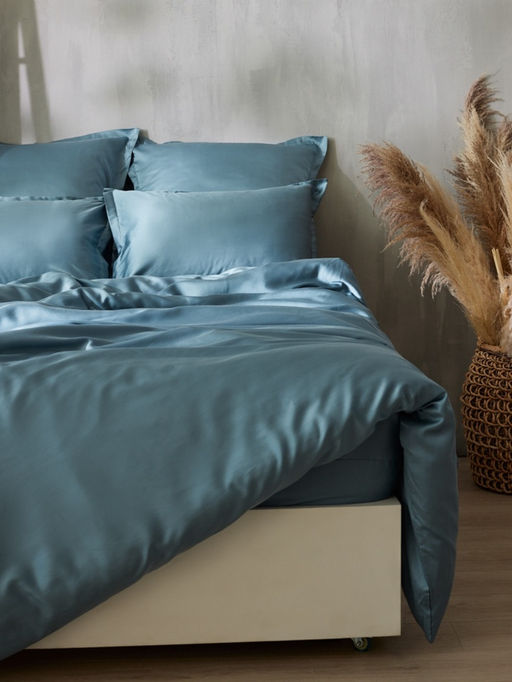 Пододеяльник 1.5-спальный SL Home Tencel, 180×220 см, тенсель, серо-голубой