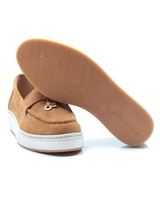 03-5061-8 BROWN Лоферы женские (натуральная замша) - No name фото 14