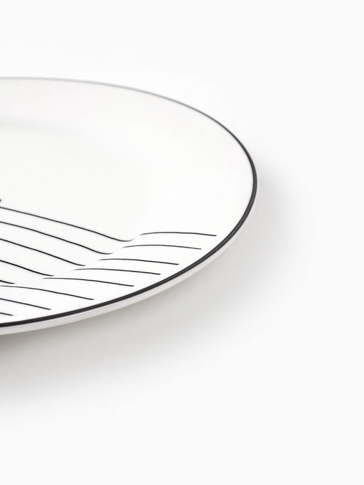 Тарелка плоская керамическая С любовью, d=20 см, ручная работа